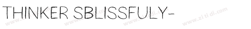 Thinker SBlissfuly字体转换